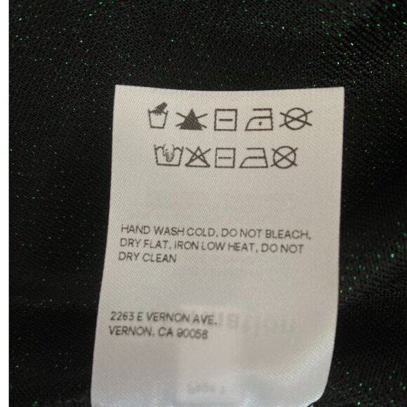 Reformation Amina Metallic Dress in Green - Picture 11 of 12